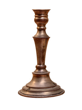 Antique bronze candlestick