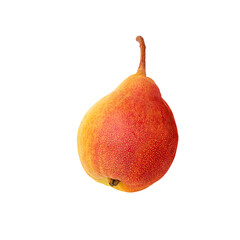 One isolated juicy pear, object with transparent background, png