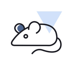 Field mouse vector isolated icon