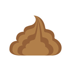 Simple illustration of poop. A bunch of shit. Vector illustration