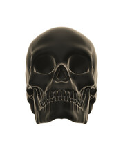 skull with a cigarette