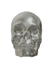 Obraz premium human skull isolated on white