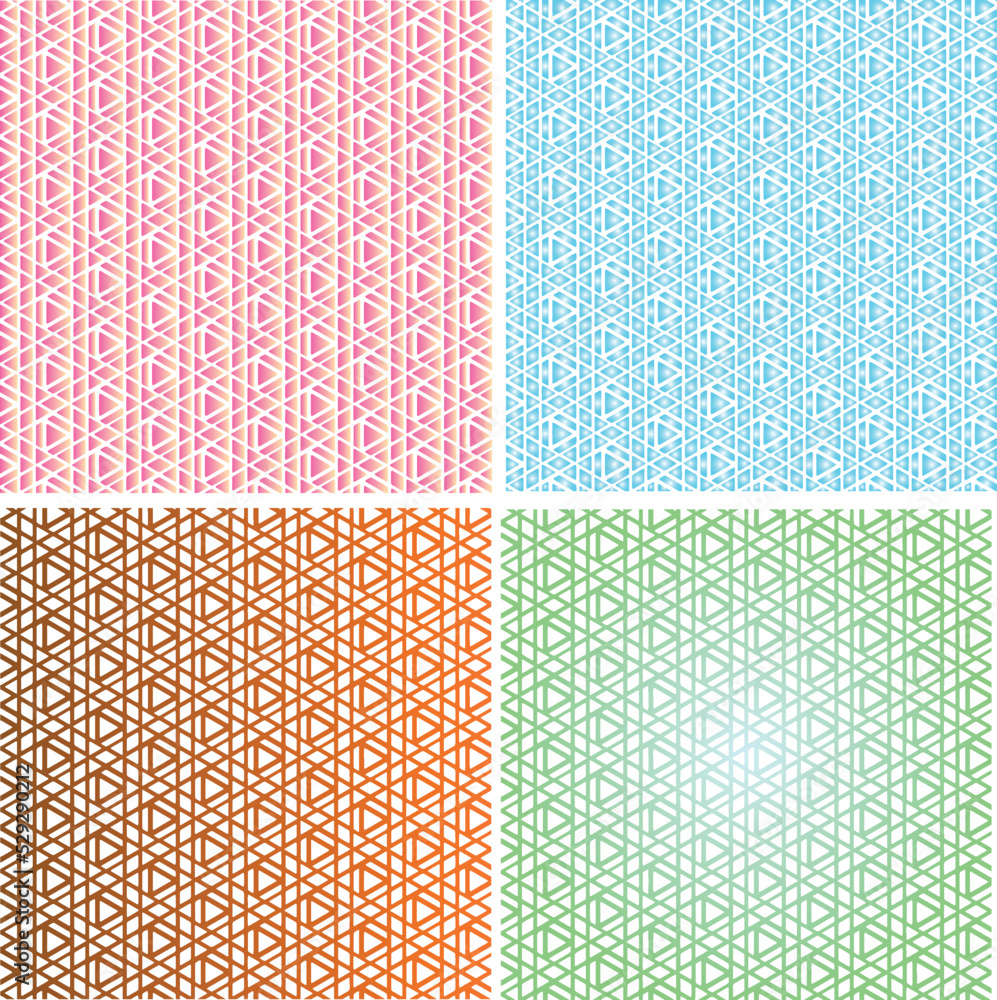 Poster triangle seamless repeat pattern for material texture