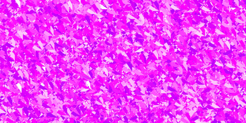 Dark Purple, Pink vector pattern with polygonal shapes.