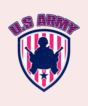 U.s.army Vector T Shirt Design