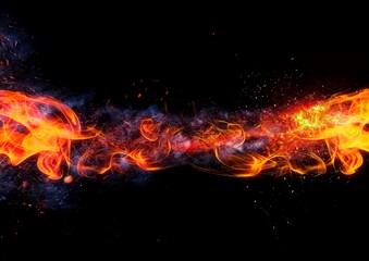 exploding flame background
