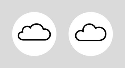 Light or light weight icon (cloud). Pictogram for web or marketplace, clothing category. Isolated raster illustration on a white background.