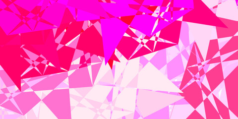 Light Red, Yellow vector background with triangles.