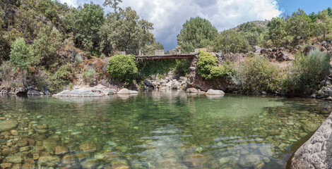 La Maquina, Natural swimming pool at Guijo de Santa Barbara, Spain