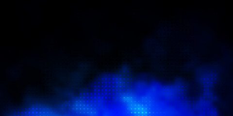 Dark BLUE vector template with circles.