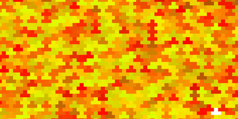 Dark Red, Yellow vector backdrop with rectangles.