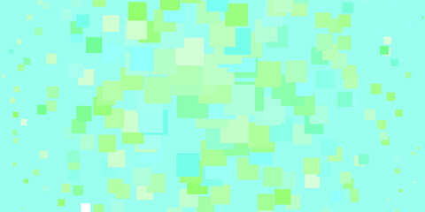 Light Green vector pattern in square style.