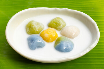 Coconut dumplings in sweet coconut Milk