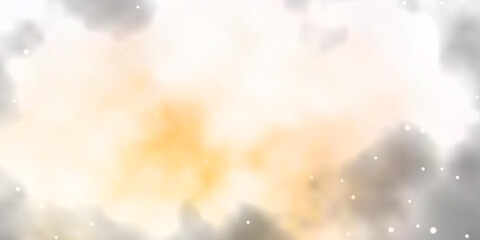 Naklejka premium Light Orange vector template with neon stars.