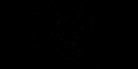 Dark Purple vector background with small and big stars.