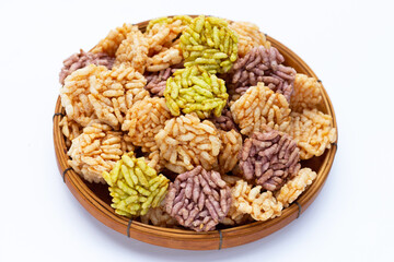 Thai sweet crispy rice cakes