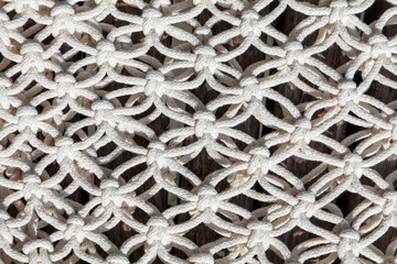 Hand made macrame pattern, country style