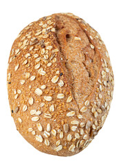 Healthy Whole Grain Loaf Bread Artisanal isolated on white