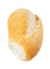 Whole Grain French Bread isolated on white Background