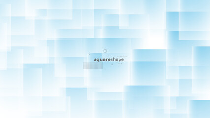 Abstract Modern Background with Squares White Blue Gradient Color