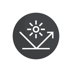 The icon does not fade (color, sun). Pictogram for web or marketplace, clothing category. Isolated raster illustration on a white background.