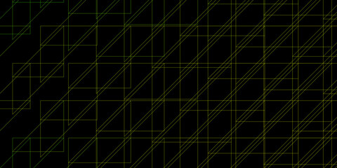 Dark Green, Yellow vector backdrop with lines.