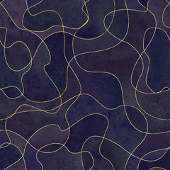 Abstract modern flat geometric liquid shape forms seamless pattern.