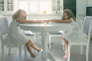 Children at the dining table