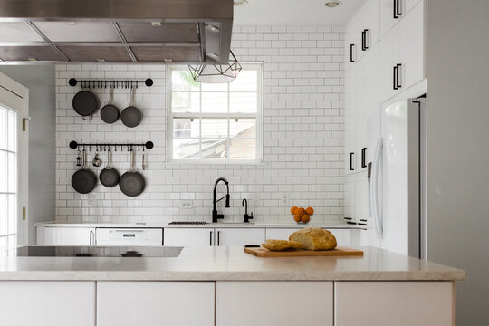 Modern white kitchen
