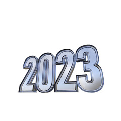 2023 3D Rendering 数字 年 透過PNG