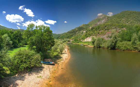 Old Bridge over Crnojevica river in Montenegro