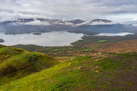 Loch Lomond view from conic hill, Balmaha, Scotland