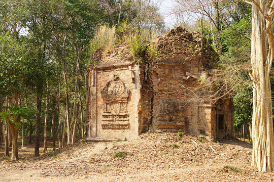 Octagonal Shiva temple, Sambor Pre Kuk,  Cambodia