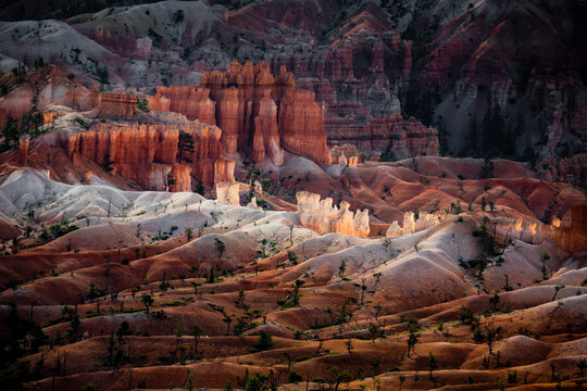 Light on Hodoos in Bryce Canyon NP