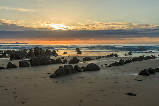 The wonderful and peculiar beach of Barrika