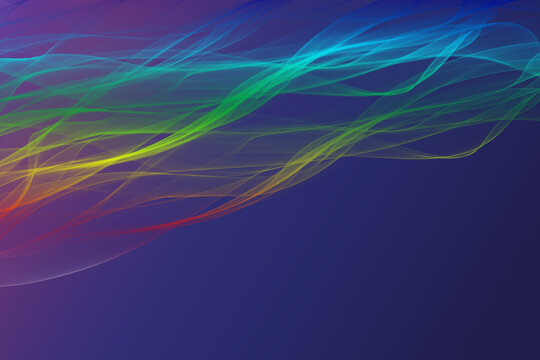 Geometric Abstract Background With Colorful Lines