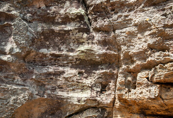 The beautiful texture of the ancient stone of Thailand.