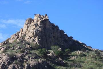 Fototapeta na wymiar Castle Peak, West Hills, California.