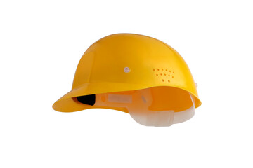 Yellow helmet bumper cap for sports and for the safety of workers