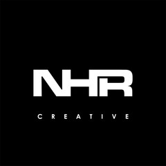 NHR Letter Initial Logo Design Template Vector Illustration