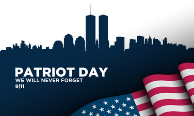 Patriot Day Background Design.