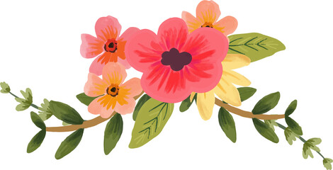 Colorful Red and Yellow Floral Bouquets