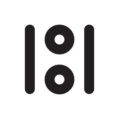 H letter, number 1001 logo design vector