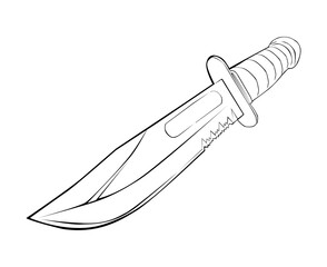  knife lineart