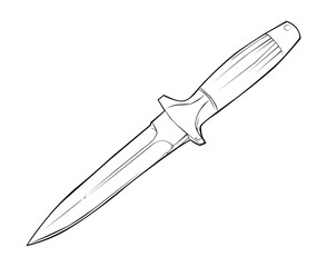  knife lineart