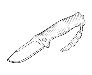  knife lineart