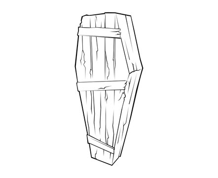 recommend clip art: coffin lineart
