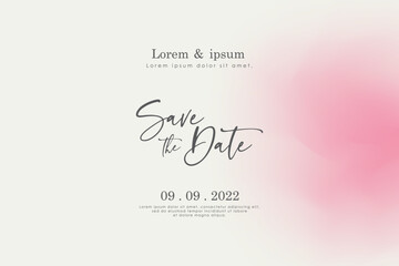 Elegant abstract gradient background. Wedding invitation card