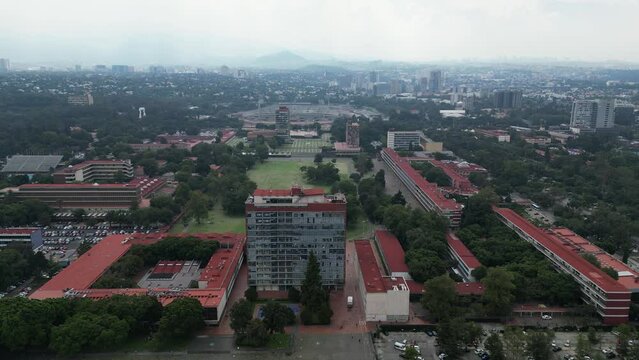 South Mexico city, Aerial view University zone 1