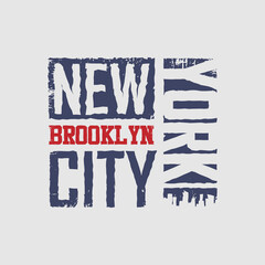 Fototapeta premium New york city typography vector t shirt design 